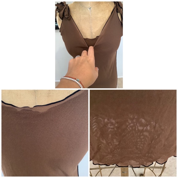 French Double Layer Mesh Dress - Picture 3 of 5